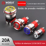 Botão metálico de alta corrente personalizado da série WD-D