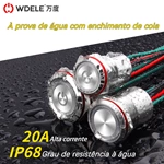 WD16/19/22D1 preenchido com cola totalmente selado