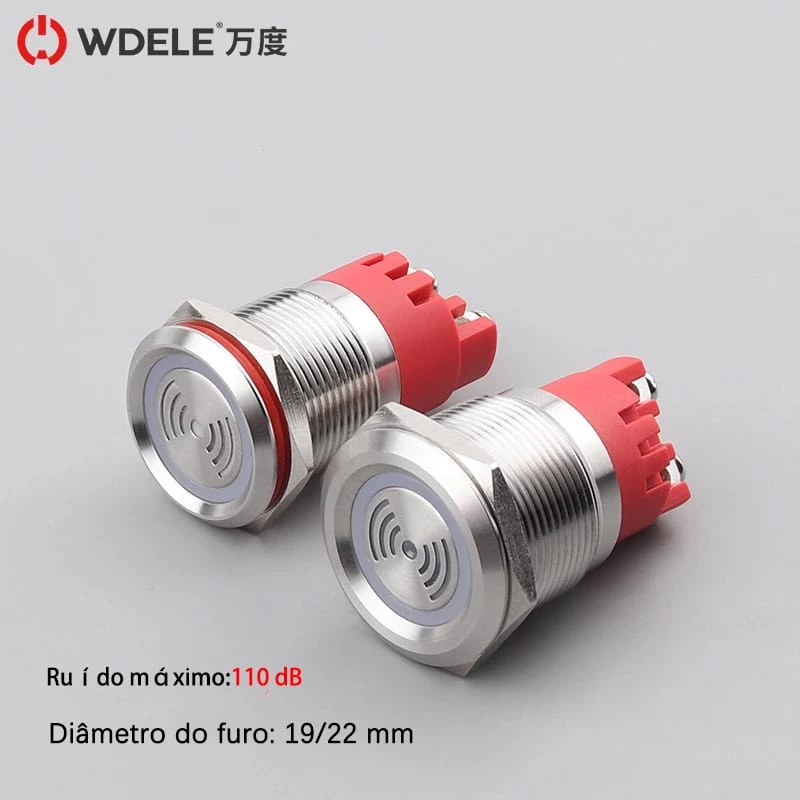 Campainha metálica série WD19/22F