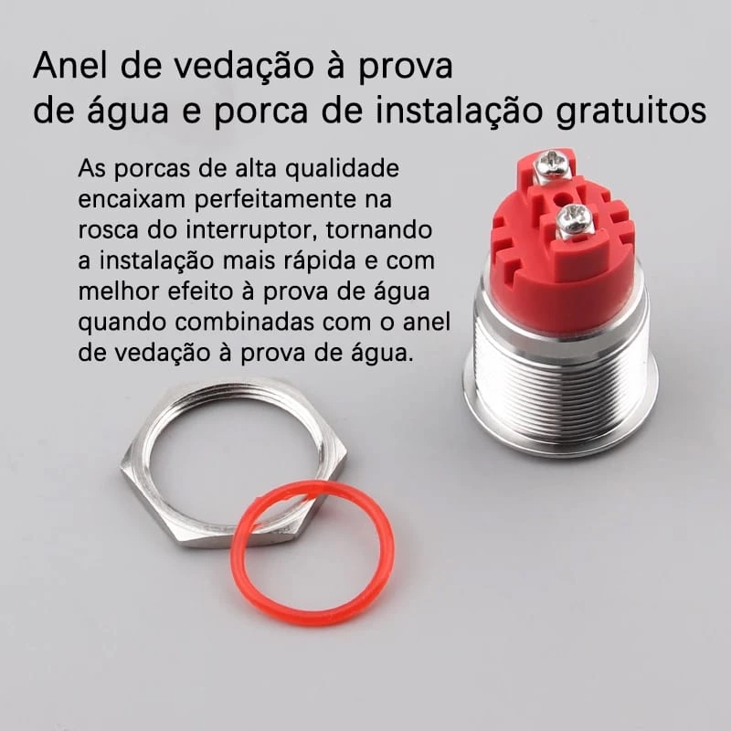 Campainha metálica série WD19/22F